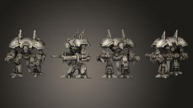 Military figurines Red Knight 3d model