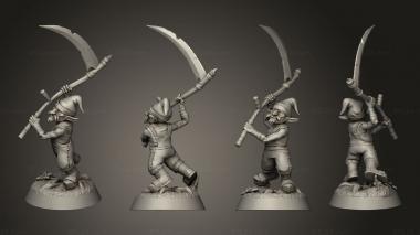 Military figurines redcaps  blood scythe bam 3d model