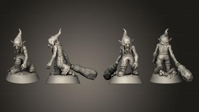 Military figurines (redcaps basher, STKW_11396) 3D models for cnc