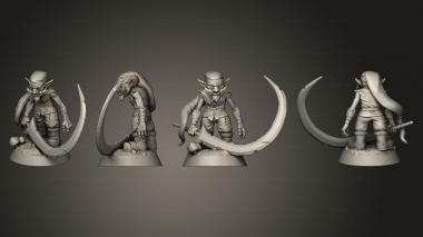 Military figurines redcaps crescent cutter 3d model