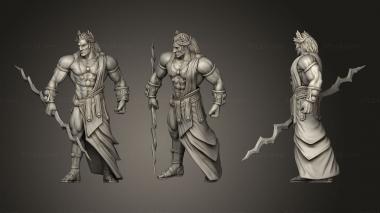 Military figurines God Emperor Pose 4 3d model