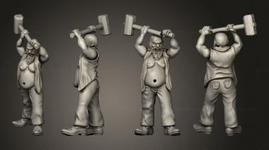 Military figurines Redneck Survivors generic  03 3d model