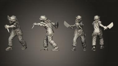 Military figurines Redneck Survivors generic  04 3d model