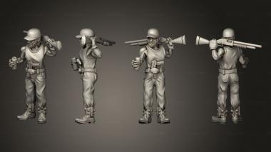 Military figurines Redneck Survivors generic  08 3d model
