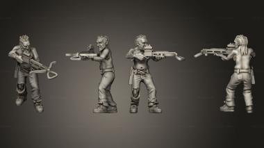 Military figurines Redneck Survivors generic  09 3d model