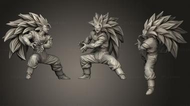 Military figurines GOKU Super Saiyan3 3d model