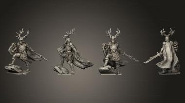 Military figurines reen Knight Heroic Stance 3d model