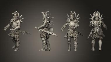 Military figurines reen Knight 3d model