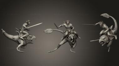 Military figurines golden axe 3d model