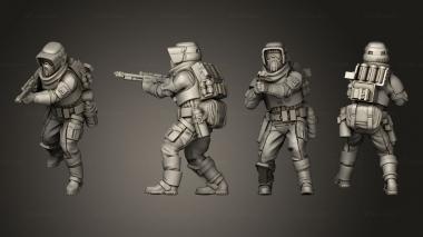 Military figurines remnant 03 3d model