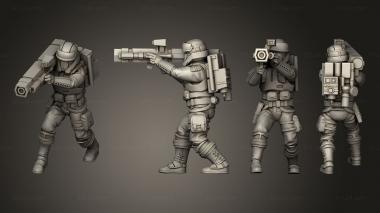 Military figurines remnant 04 3d model