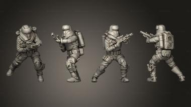 Military figurines remnant 05 3d model