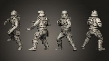 Military figurines remnant 09 3d model