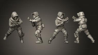 Military figurines remnant 10 3d model