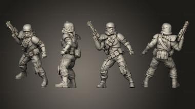 Military figurines remnant 11 3d model