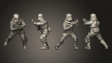Military figurines remnant 15 3d model