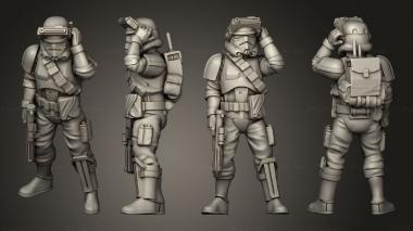 Military figurines remnant 18 3d model