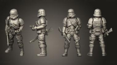 Military figurines remnant 22 3d model