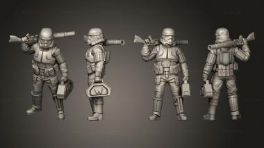 Military figurines remnant 26 3d model