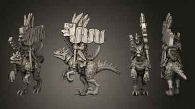 Military figurines reptilian cavalry standard 2 3d model