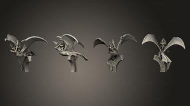 Military figurines reptilian flyers 2 3d model