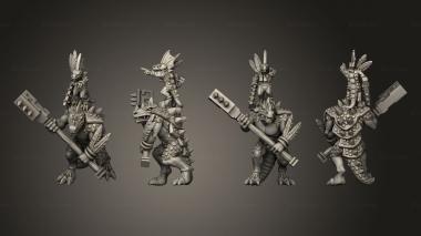 Military figurines Reptilian Hero on Hulk 3d model
