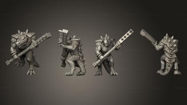 Military figurines reptilian hulk 01 3d model