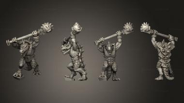 Military figurines reptilian hulk 03 3d model