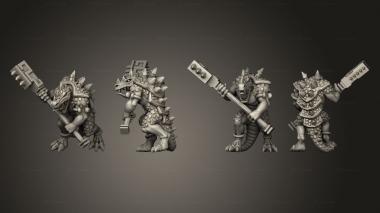 Military figurines reptilian hulk 04 3d model