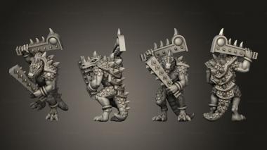 Military figurines reptilian hulk 05 3d model