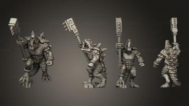 Military figurines reptilian hulk 06 3d model