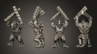 Military figurines reptilian hulk 07 3d model