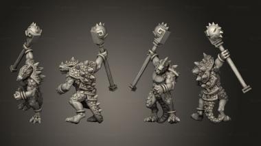Military figurines reptilian hulk 08 3d model