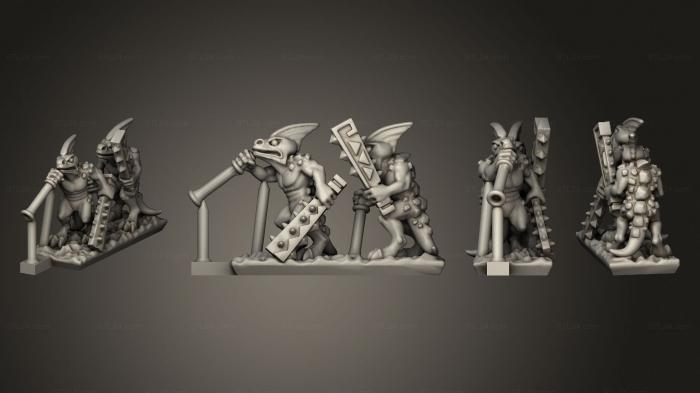 Military figurines (reptilian light infantry  04, STKW_11496) 3D models for cnc