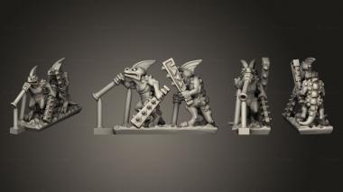 Military figurines reptilian light infantry  04 3d model