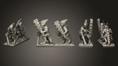 Military figurines reptilian light infantry  09 3d model