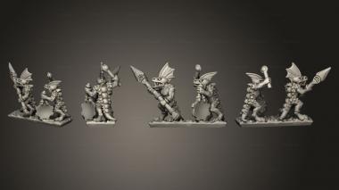 Military figurines reptilian light infantry  13 3d model