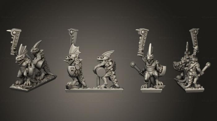 Military figurines (reptilian light infantry  14, STKW_11506) 3D models for cnc