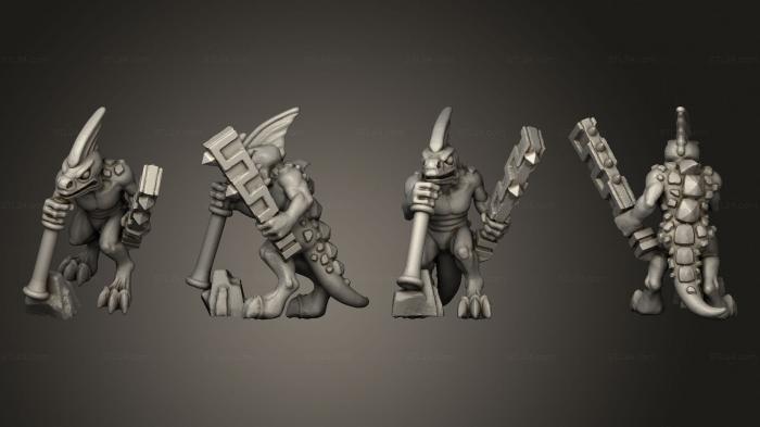 Military figurines (reptilian light infantry  18, STKW_11509) 3D models for cnc