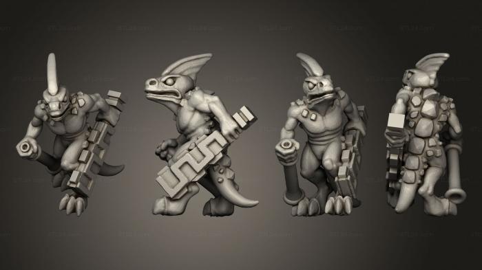 Military figurines (reptilian light infantry  20, STKW_11511) 3D models for cnc