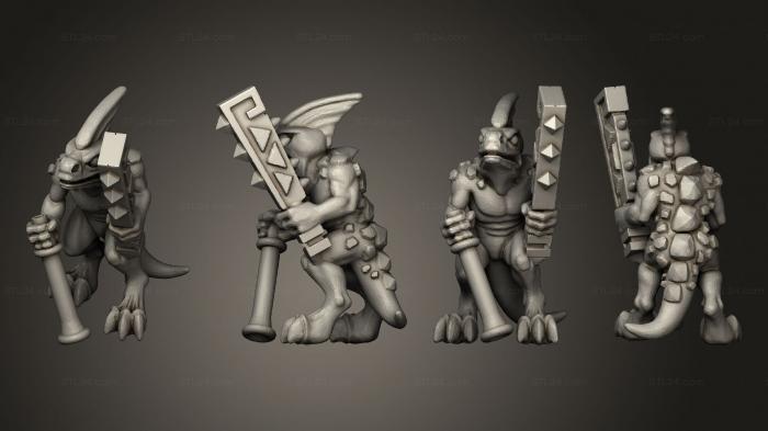Military figurines (reptilian light infantry  22, STKW_11513) 3D models for cnc