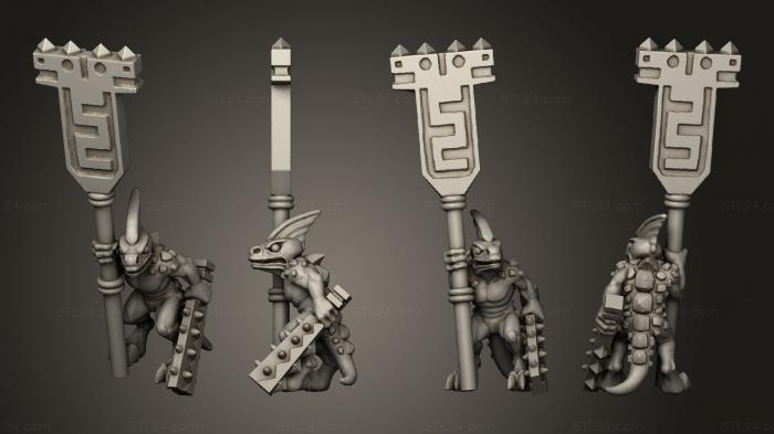 Military figurines (reptilian light infantry  25, STKW_11516) 3D models for cnc