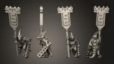Military figurines reptilian light infantry  25 3d model