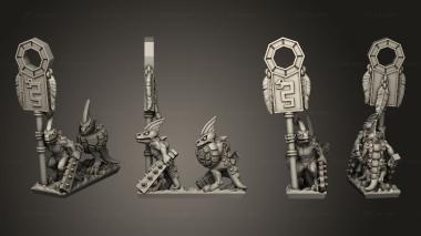 Military figurines reptilian light infantry  26 3d model