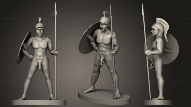 Military figurines guerrero Antiguo 3d model
