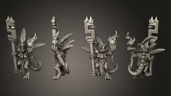 Military figurines (reptilian priest reptilian priest, STKW_11523) 3D models for cnc