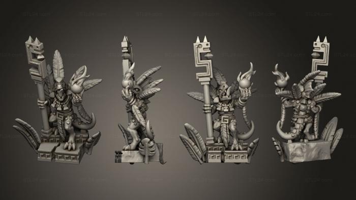 Military figurines (reptilian priest, STKW_11524) 3D models for cnc