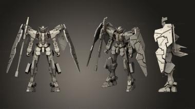 Military figurines Gundam Dynames 3d model