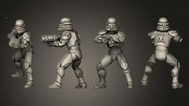 Military figurines Republic Commando 2 3d model