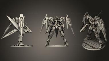 Military figurines Gundam Raiser 3d model